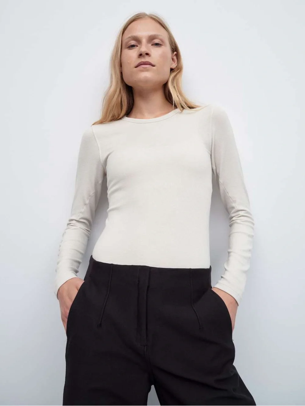 338. Lululemon Hold Tight Long-Sleeve Shirt Bone size 10 NWT modal